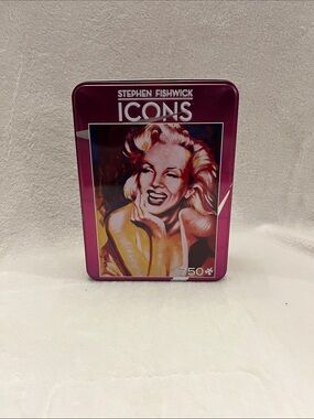 Icons Marilyn 750-Piece Puzzle in Pink Tin - Complete